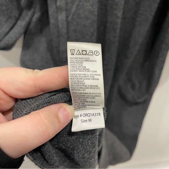 Vintage BCBGMaxAzria Cotton Lambswool Billow Sleeve Shift Dress Medium Grey - Picture 8 of 8